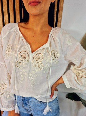 Bluzka boho gipiura