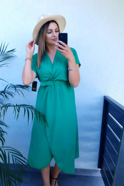 Zielona sukienka maxi 3