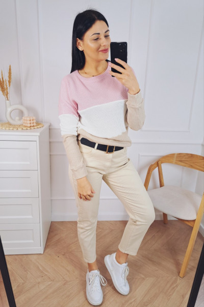 Sweter trio pink