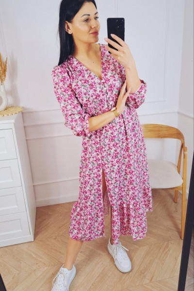 Sukienka midi pink