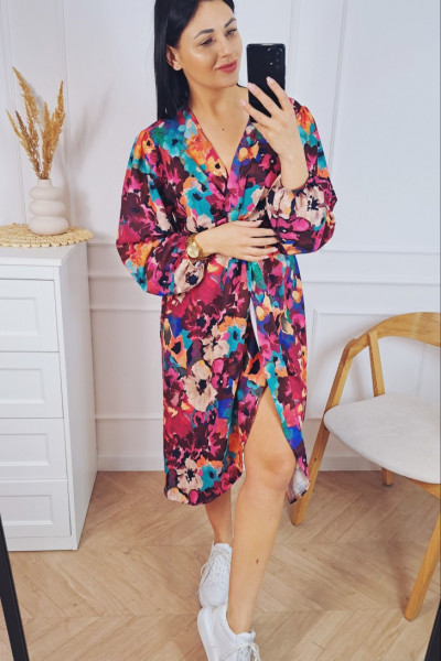 Sukienka kwiaty +size