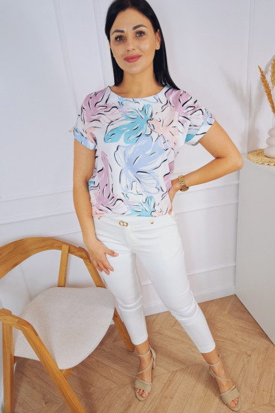 Bluzka tropical pastel 5