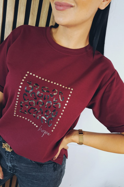 T-shirt bordo xana 3