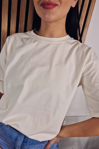 T-shirt minimal cream