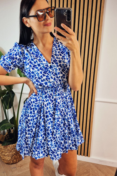 Sukienka kwiatuszki blue 2
