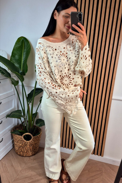 Bluzka szydełkowa boho 2