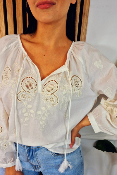 Bluzka boho gipiura