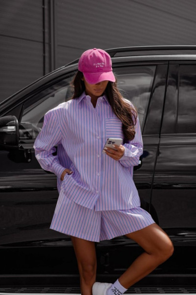 Koszula pasy blue pink 4