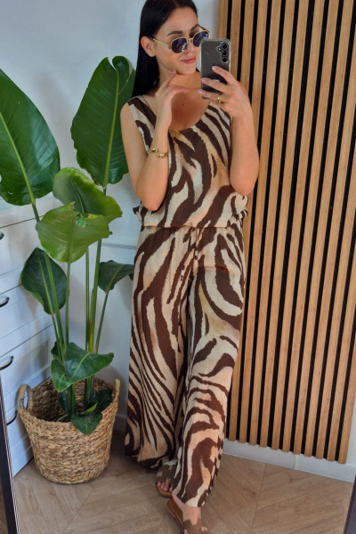 Komplet zebra beż 1