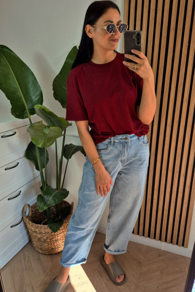 T-shirt bordo 1