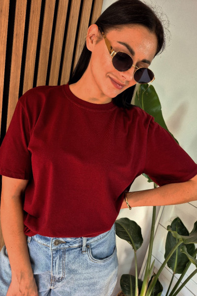 T-shirt bordo 3