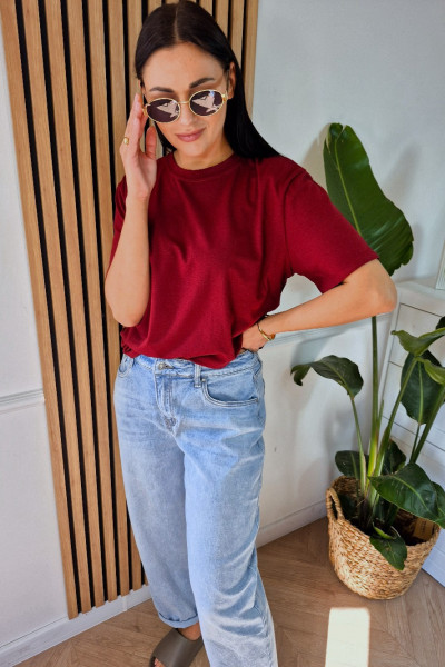 T-shirt bordo 4
