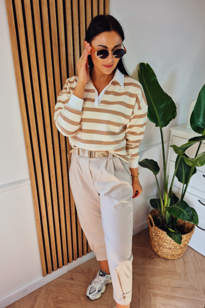Bluza polo beż 1