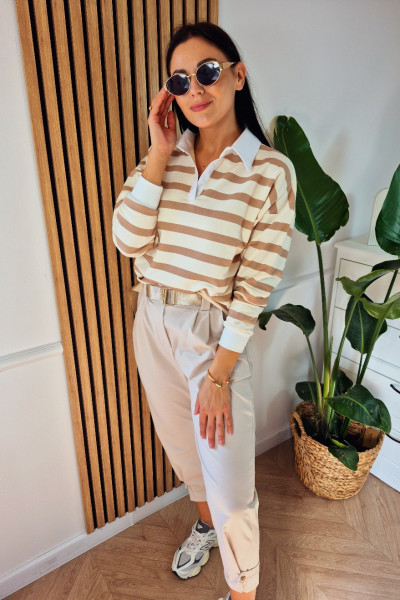 Bluza polo beż 2
