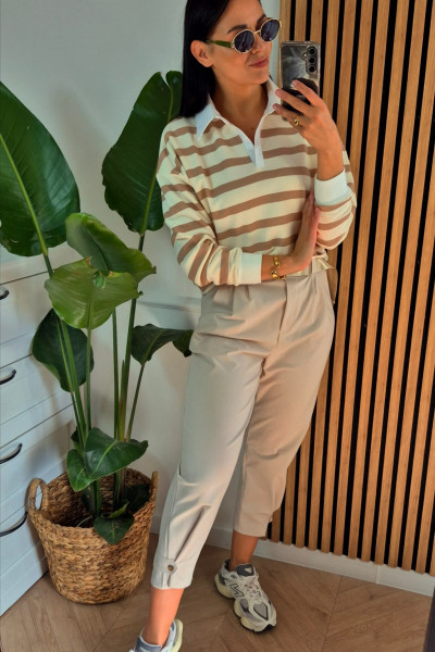 Bluza polo beż 6