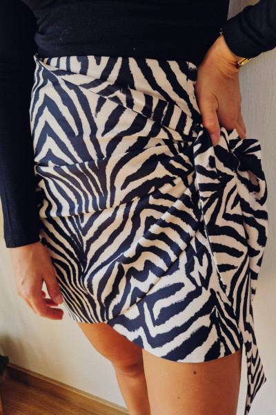 Spódnica wiązana zebra 1