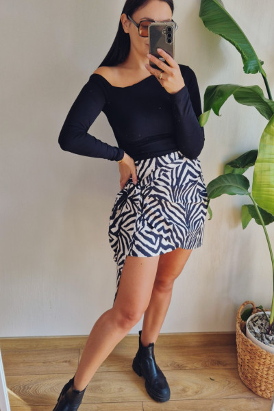 Spódnica wiązana zebra 5