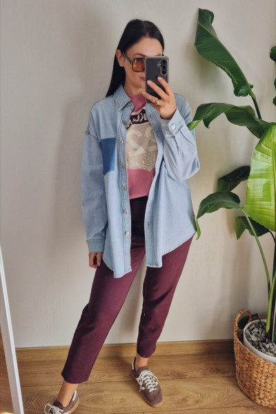 Koszula jeans oversize 4