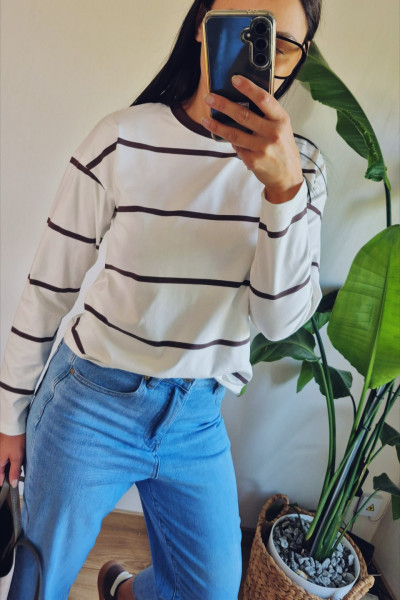 longsleeve paski czekolada