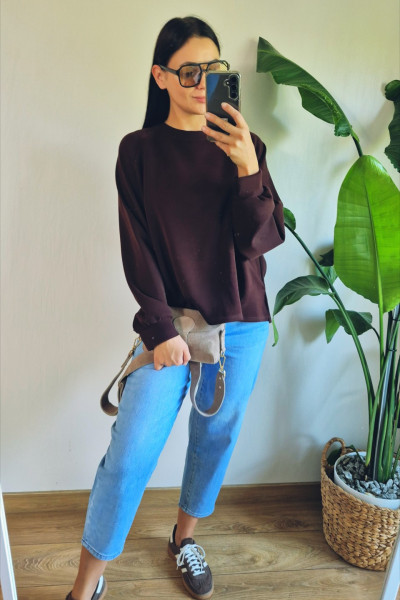 Bluza czekolada basic 1