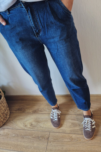 Jeansy granat 3