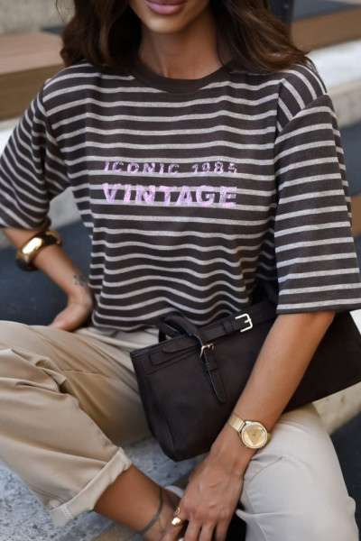 Sweter paski vintage xana