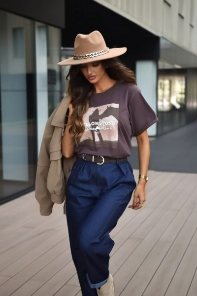 T-shirt texas brown xana 2