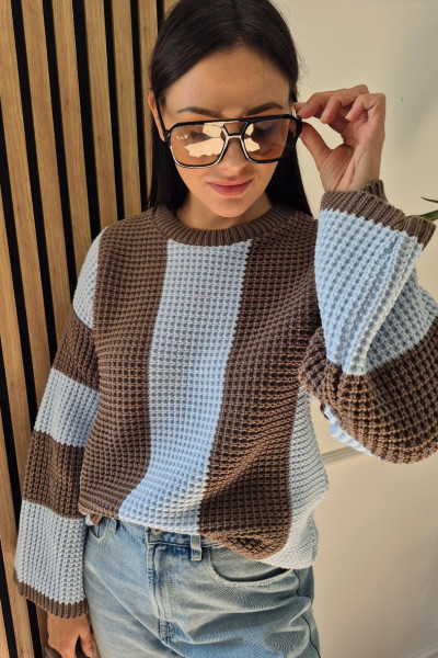 Sweter duo błękit