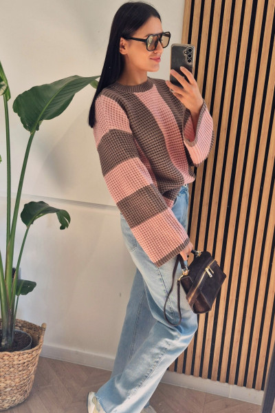 Sweter duo róż 3