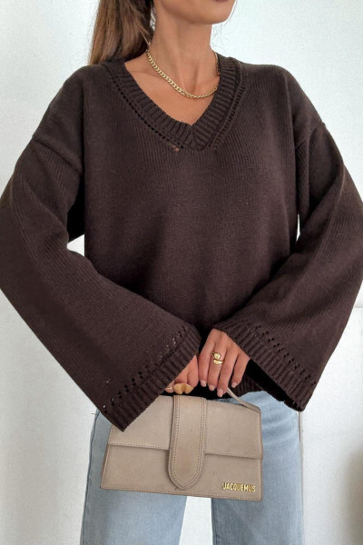 Sweter Lauren czekolada