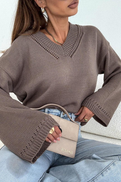 Sweter Lauren mocca