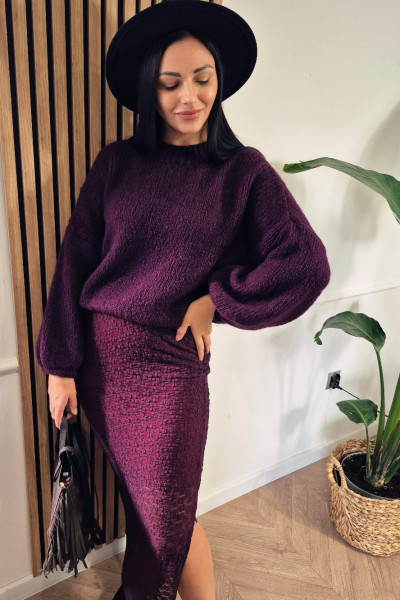 Sweter burgund