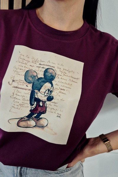T-shirt miki burgund