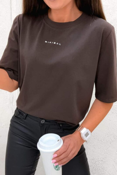 T-shirt minimal czekolada