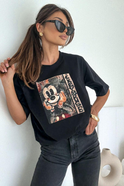 T-shirt miki czerń