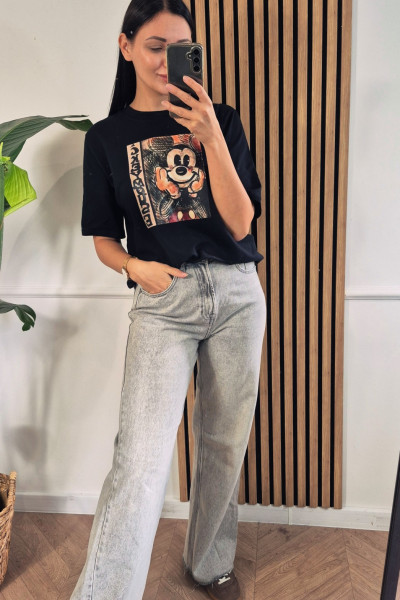 T-shirt miki czerń 3