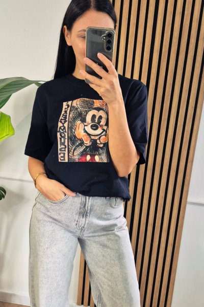 T-shirt miki czerń 4