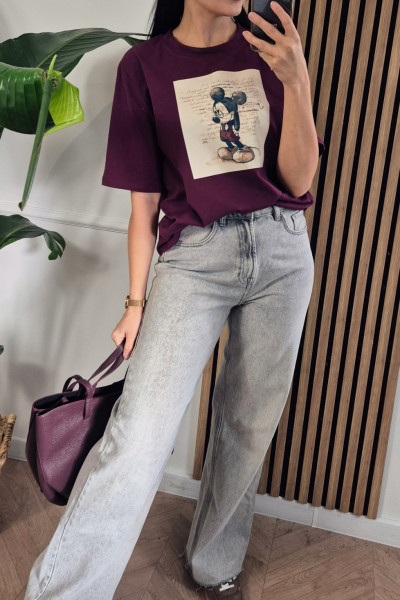 T-shirt miki burgund 2