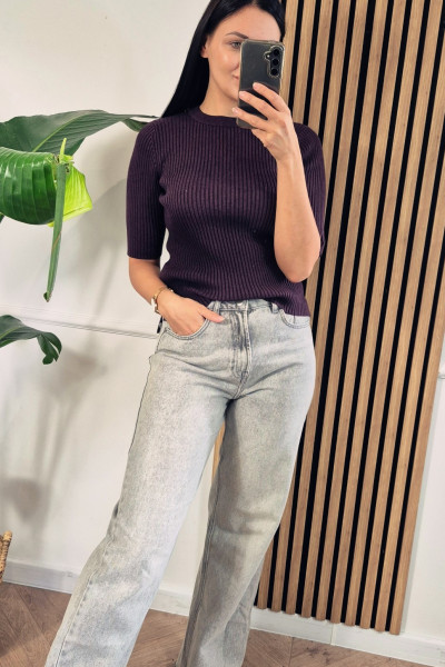 Sweter Milano burgund 1