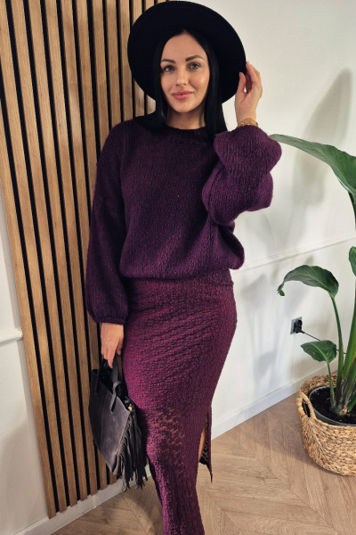 Sweter burgund 2