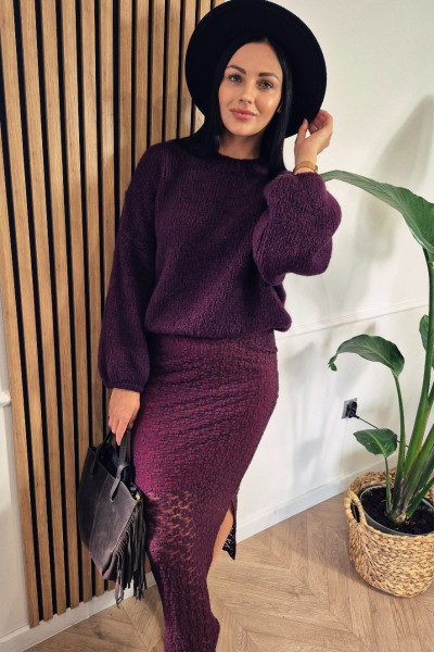 Sweter burgund 4