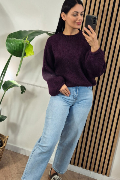 Sweter burgund 5